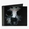 Coupon ⌛ Friday The 13th Jason Mask3 Close Up Canvas Bifold Wallet 🎉 -Bags & Purses Shop Online 20215072 hi