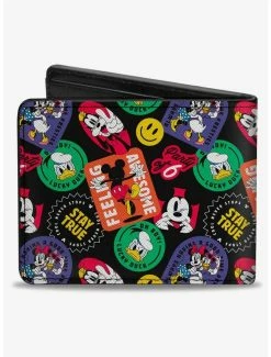 Brand new 🔥 Disney Disney The Sensational Expression Badges Bifold Wallet 🔔 -Bags & Purses Shop Online 20215082 av1