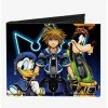 Best deal 😍 Disney Kingdom Hearts II Donald Wisdom Form Sora Goofy Diamonds Canvas Bifold Wallet 🔔 -Bags & Purses Shop Online 20215098 hi