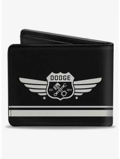 Top 10 ✔️ Dodge Garage Emblem Stripe Light Bifold Wallet 🤩 -Bags & Purses Shop Online 20215106 av1