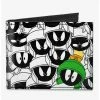 Best Pirce 💯 Looney Tunes Marvin The Martian Expressions Canvas Bifold Wallet 🎉 -Bags & Purses Shop Online 20215110 hi
