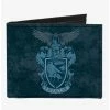 Flash Sale ❤️ Harry Potter Ravenclaw Eagle Crest Learning Wit Wisdom Banner Canvas Bifold Wallet 🎉