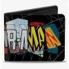 New 🌟 Marvel Spider-Man Comic Book Typography Bifold Wallet ⭐