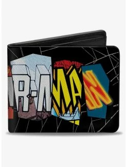 New 🌟 Marvel Spider-Man Comic Book Typography Bifold Wallet ⭐