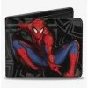 New 🔥 Marvel Spider-Man Jumping Pose Sketch Spiders Bifold Wallet 🔔