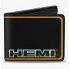 Cheap ✨ Hemi Nameplate Border Bifold Wallet 🥰