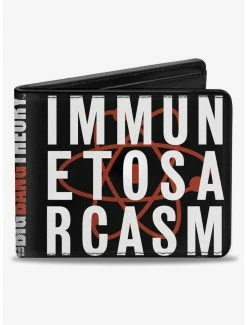 Best Pirce 🧨 The Big Bang Theory Immune to Sarcasm Atom Bifold Wallet 🔥