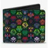 Budget 🧨 Marvel Mech Strike Monster Hunters Avenger Mech Suit Poses Bifold Wallet 😍