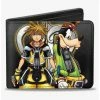 Coupon ✔️ Disney Kingdom Hearts II Master Form Sora Goofy Pose Logo Fade Bifold Wallet 😍 -Bags & Purses Shop Online 20215232 hi
