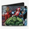 Best Pirce 🔔 Marvel Avengers Superhero Action Poses Bifold Wallet ✔️ -Bags & Purses Shop Online 20215256 hi