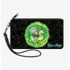 Brand new 😍 Rick and Morty Portal Gun Collage Canvas Zip Clutch Wallet 😉 -Bags & Purses Shop Online 20215278 hi