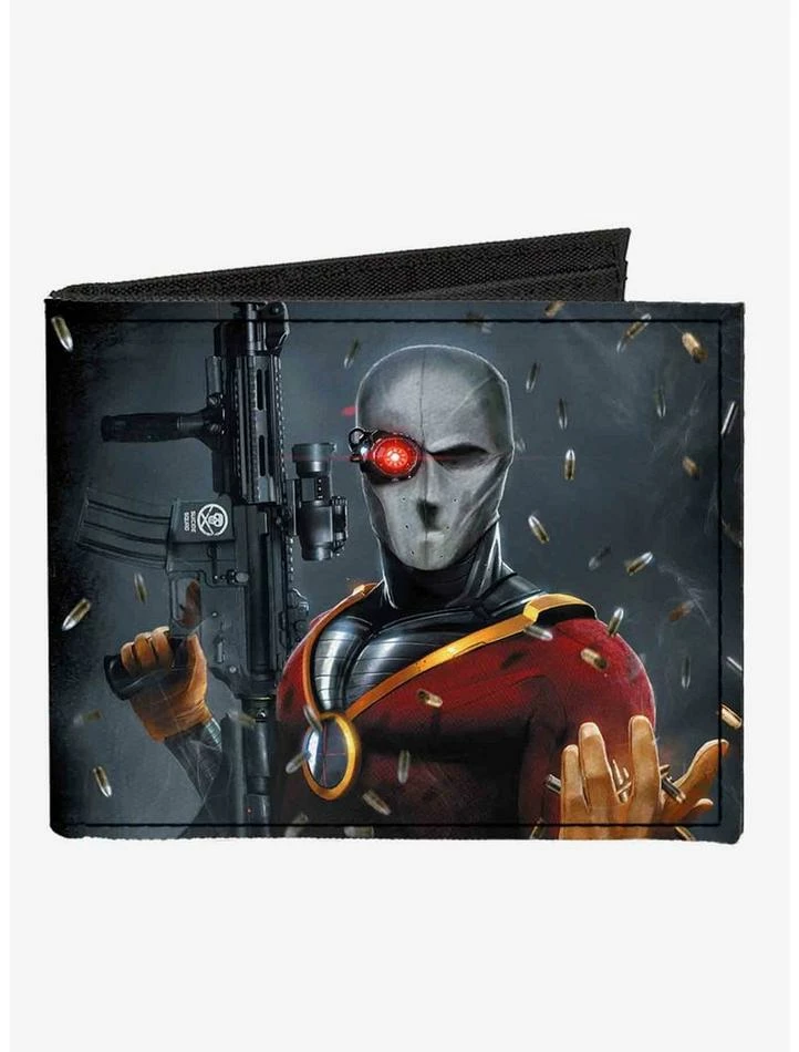 Wholesale 😍 DC Comics Secret Six Issue 15 Deadshot Cover Pose Bullets Scattered Canvas Bifold Wallet 💯 3 Wholesale 😍 DC Comics Secret Six Issue 15 Deadshot Cover Pose Bullets Scattered Canvas Bifold Wallet 💯