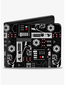 Best Sale ✔️ Star Wars Darth Vader Icons Collage Bifold Wallet ⌛