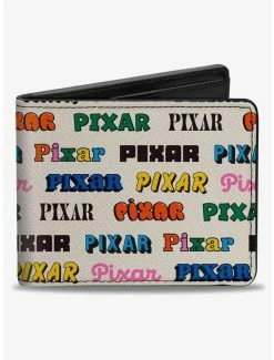 Wholesale ⌛ Disney Pixar Typography Collage Bifold Wallet 😉