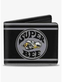 New 😀 Super Bee Logo Stripes Bifold Wallet 🌟
