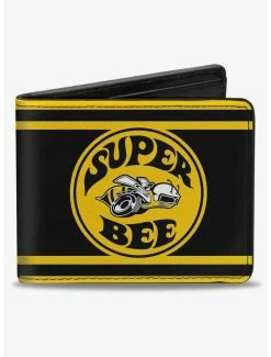 Top 10 😉 Super Bee Logo Stripes Bifold Wallet 😀
