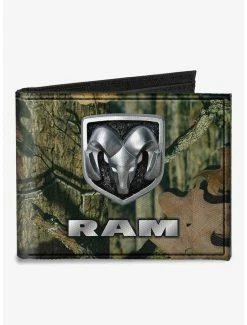 Outlet 🧨 Ram Logo Mossy Oak Break Up Infinity Canvas Bifold Wallet 👍