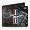 Promo ⌛ Mustang Tri Bar Stripe Gt Motor Blueprint Bifold Wallet 🥰 -Bags & Purses Shop Online 20215424 hi