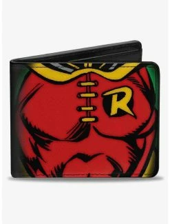 Best Pirce 🎁 DC Comics Robin Chest Logo Bifold Wallet 🔔