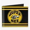 Brand new ✔️ Super Bee Logo Stripes Canvas Bifold Wallet 🤩