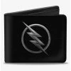 Best Sale 🛒 DC Comics Reverse Flash Logo Etching Bifold Wallet ⭐ -Bags & Purses Shop Online 20215460 hi