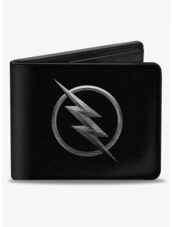 Best Sale 🛒 DC Comics Reverse Flash Logo Etching Bifold Wallet ⭐