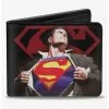 Outlet ❤️ DC Comics Superman Forever Clark Kent Transition Shield Bifold Wallet 🤩 -Bags & Purses Shop Online 20215477 hi