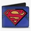 Best Pirce 😍 DC Comics Superman Shield CenteShield Stripe Bifold Wallet 🥰