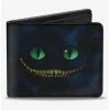 New 😍 Disney Tim Burton's Alice In Wonderland Cheshire Cat Eyes Teeth Tree Pose Smokey Bifold Wallet 👍 -Bags & Purses Shop Online 20215568 hi