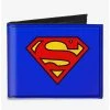Brand new 🔔 DC Comics Superman Shield Canvas Bifold Wallet 💯 -Bags & Purses Shop Online 20215570 hi