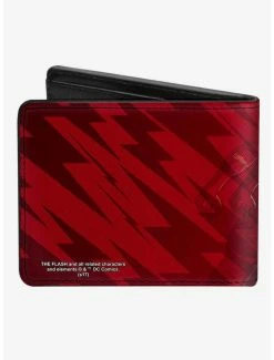 Brand new 😀 DC Comics The Flash Running Pose Bolts Trails Bifold Wallet 🧨 -Bags & Purses Shop Online 20215580 av1