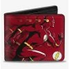 Brand new 😀 DC Comics The Flash Running Pose Bolts Trails Bifold Wallet 🧨