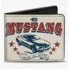 Best reviews of 🔥 Vintage Mustang 45 Years United We Stang Scroll Bifold Wallet 😍