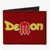 New 🥰 Vintage Dodge Demon Logo Vintage Dodge DEMON Logo Burgundy Canvas Bifold Wallet 🛒 -Bags & Purses Shop Online 20215670 hi