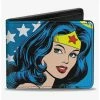 Best Pirce 🔔 DC Comics Wonder 👩 Woman Stars Face Halftone Bifold Wallet ✨ -Bags & Purses Shop Online 20215672 hi