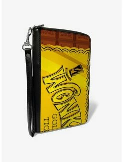 Wholesale 🎁 Willy Wonka And The Chocolate Factory Golden Ticket Wonka Bar Zip Around Wallet ✔️