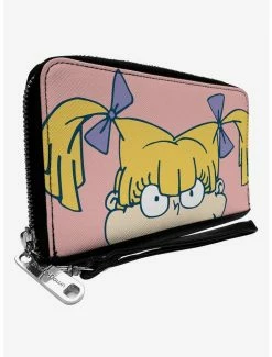 Best reviews of 🌟 Rugrats Angelica Face Close Up Pink Zip Around Wallet 🎁