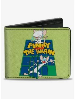 New 🎁 Animaniacs Pinky And The Brain Pose Bifold Wallet ⌛