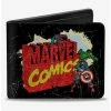 Flash Sale 👏 Marvel Avengers Comics Classic Title Logo With Avengers Bifold Wallet 🎉 -Bags & Purses Shop Online 20334675 hi