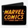 Top 10 🎁 Marvel Avengers Marvel Comics Since 1939 Text Logo Bifold Wallet 💯