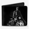 Outlet 🤩 DC Comics The Batman And Batcycle Pose Black White Bifold Wallet 🤩 -Bags & Purses Shop Online 20334705 hi