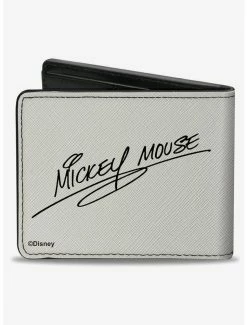 Wholesale 🤩 Disney Mickey Mouse Standing Pose And Script Bifold Wallet 🔔 -Bags & Purses Shop Online 20334713 av1