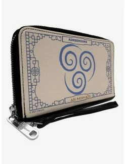 Best deal 🔥 Avatar: The Last Airbender Airbending Air Nomads Icon Cream Zip Around Wallet ⌛