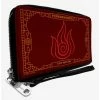 Wholesale 🌟 Avatar: The Last Airbender Firebending Fire Nation Icon Reds Zip Around Wallet 👏