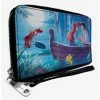 Best deal ❤️ Disney The Little Mermaid Ariel And Eric Kiss The Girl Scene Zip Around Wallet 🎉 -Bags & Purses Shop Online 20334741 hi