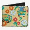 Budget ⭐ Scooby-Doo! Mystery Machine And Flowers Collage Bifold Wallet 🔔 -Bags & Purses Shop Online 20334803 hi
