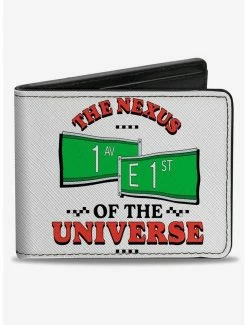 Promo ❤️ Seinfeld Street Signs The Nexud Of The Universe Bifold Wallet ✨