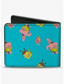 Top 10 🔥 Spongebob Squarepants Patrick And Gary Poses Scattered Bifold Wallet 😀 -Bags & Purses Shop Online 20334827 av1