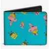 Top 10 🔥 Spongebob Squarepants Patrick And Gary Poses Scattered Bifold Wallet 😀 -Bags & Purses Shop Online 20334827 hi