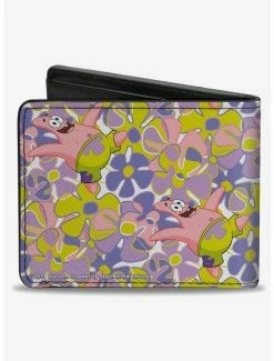 Cheap ❤️ Spongebob Squarepants Patrick Starfish Sea Flowers Pose Colla Bifold Wallet 👍 -Bags & Purses Shop Online 20334833 av1